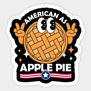 American As Apple Pie Sticker